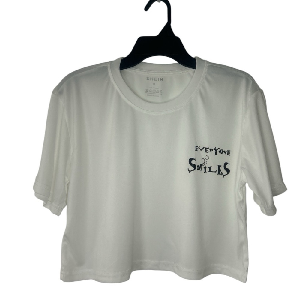 Women's Solid Color Crop Top With Short Sleeves And Round Neckline